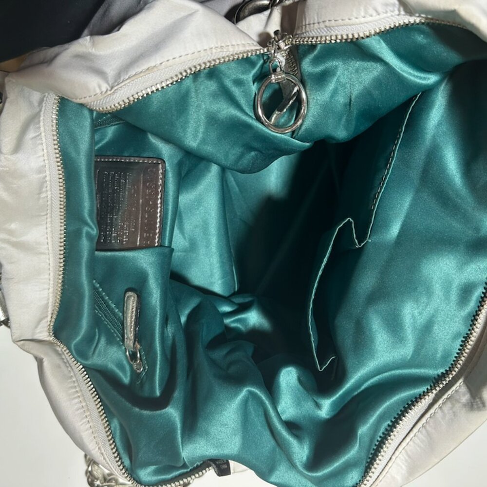 Limited Edition Coach Poppy Silver Ombre Rhinestone Storypatch Spotlight XL Tote - Picture 6 of 6